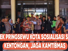 Polsek Pringsewu Hidupkan Kembali Kentongan, Warga Dilibatkan Jaga Kamtibmas
