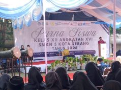 Purna Siswa Kelas XII Angkatan XVI SMKN 5 Kota Serang Tahun 2026 Berlangsung Khidmat dan Penuh Haru
