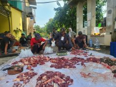 Kegiatan Penyembelihan Hewan Qurban Hari Raya Idul Adha 1447 H di Kampung Gelam Pasar Kemis Kabupaten Tangerang