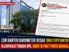 LSM Banten Barometer Desak Dinas PUPR Banten Klarifikasi Temuan BPK, Soroti 36 Paket Proyek Bermasalah