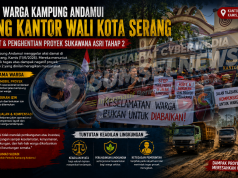 Ratusan Warga Kampung Andamui Kepung Kantor Wali Kota Serang, Desak Audit dan Penghentian Proyek Sukawana Asri Tahap 2
