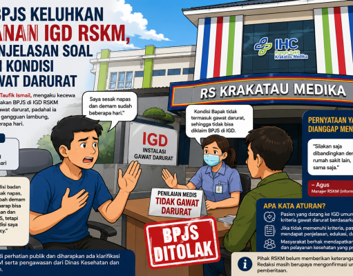 Pasien BPJS Keluhkan Pelayanan IGD RSKM, Minta Penjelasan Soal Penilaian Kondisi Tidak Gawat Darurat