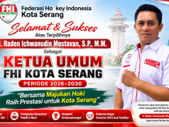 H. RADEN ICHWANUDIN MOSTAVAN, S.P., M.M. Terpilih Sebagai Ketua Umum FHI Kota Serang Periode 2026–2030