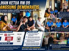 RW Dagon Kembali Terpilih Menjadi Ketua RW 09 Kampung Pabuaran, Kelurahan Curug Kulon